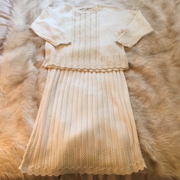 matching sweater and skirt set